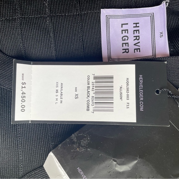 NWT Herve Leger Allison Dress - Picture 10 of 16